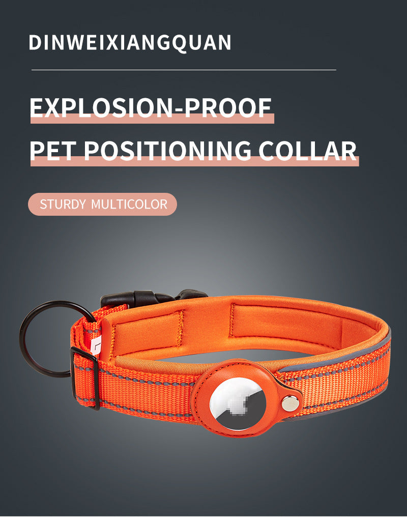 AirTag Pet Collar - Black, Size M