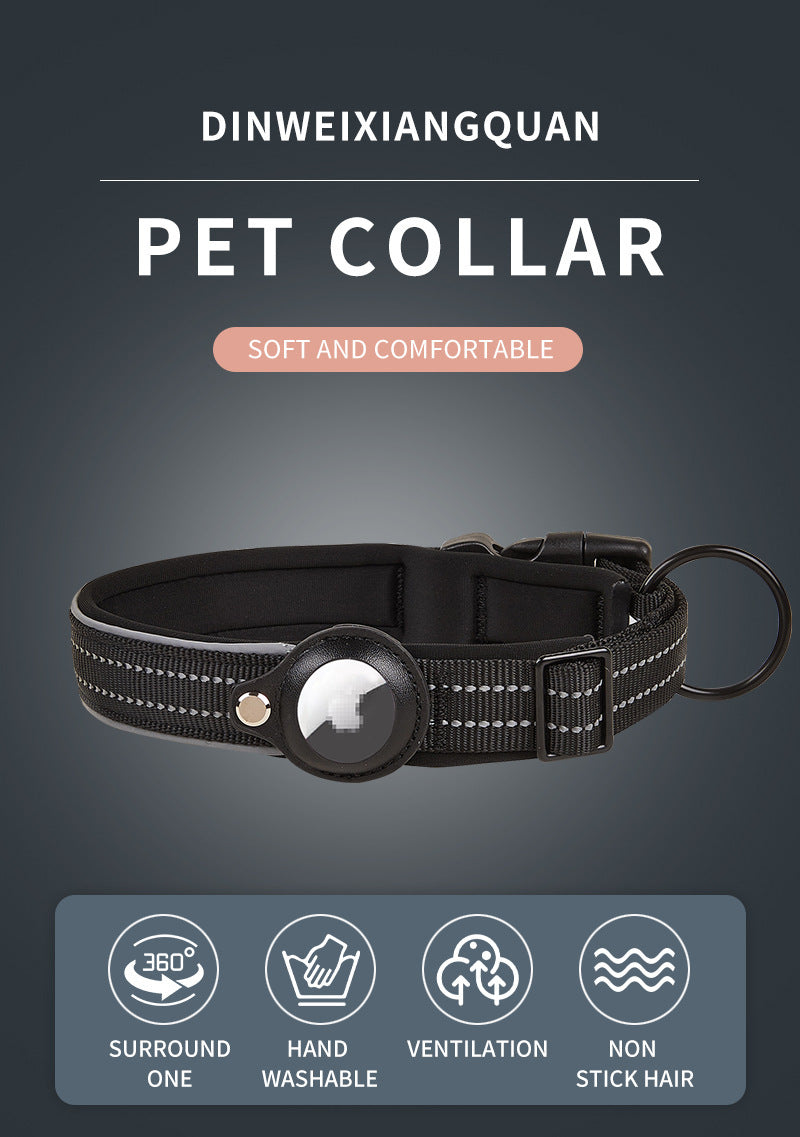 AirTag Pet Collar - Black, Size M