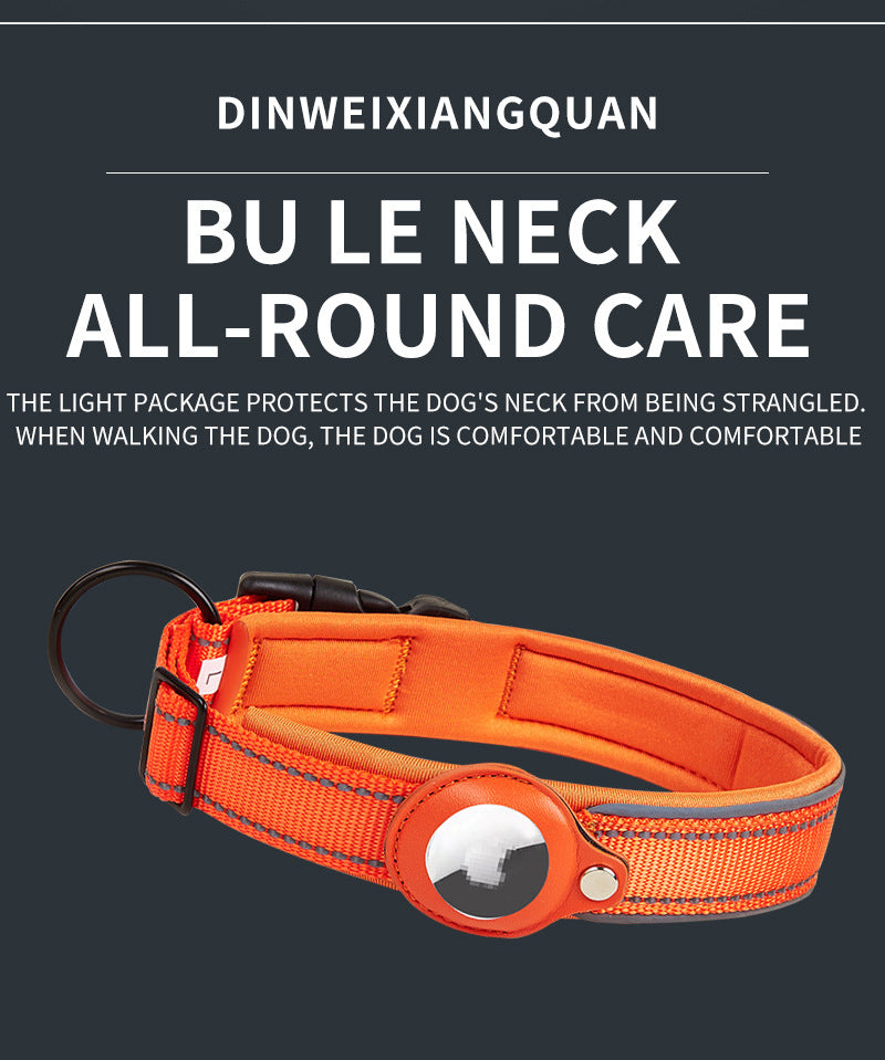 AirTag Pet Collar - Black, Size M