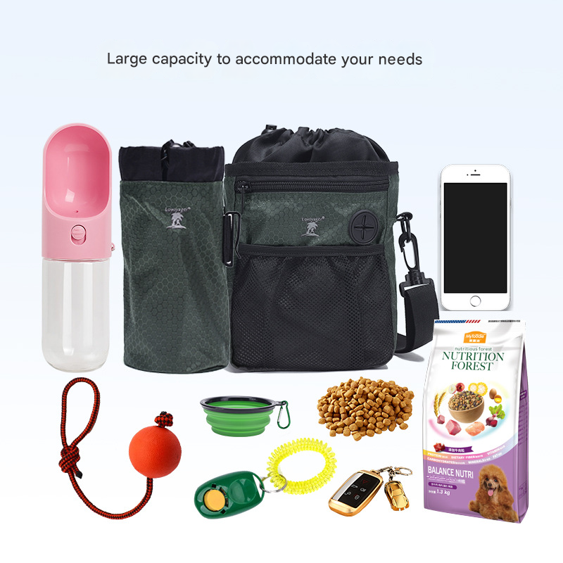 Dog Training Treat Pouch with Poop Bag Dispenser