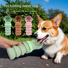 Portable Collapsible Pet Water Bottle for Dogs – Food-Grade Silicone Travel Dispenser