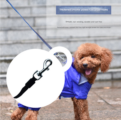Black 3-in-1 Retractable Dog Leash with LED Flashlight & Waste Bag Dispenser – 5m, up to 20kg