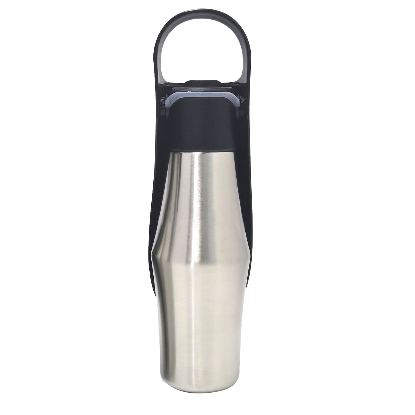 Black Stainless Steel Pet Water Bottle – 750ml Travel Bottle for Dogs & Cats