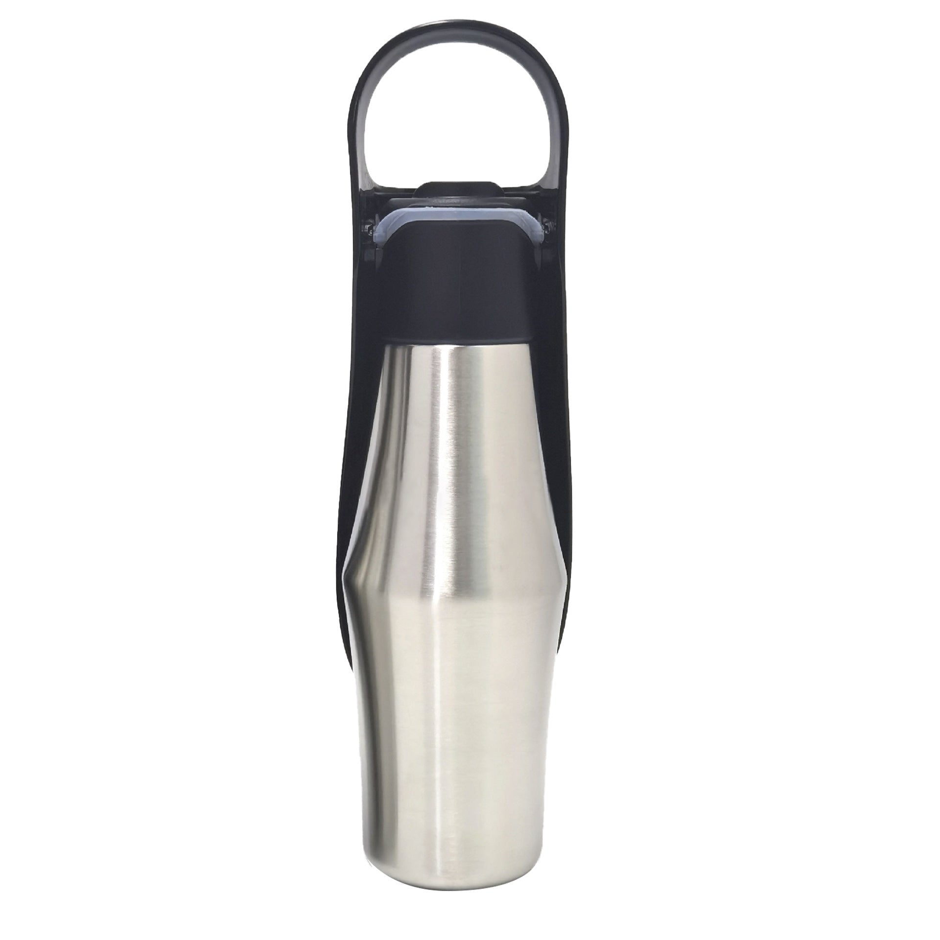 Black Stainless Steel Pet Water Bottle – 750ml Travel Bottle for Dogs & Cats