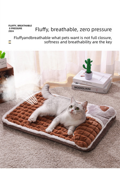Grey Thickened Pet Sofa Bed – XL (75x45cm) | Washable Dog & Cat Mat