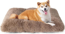 Luxury Faux Fur Pet Bed Mat – 110x75cm Brown XXL