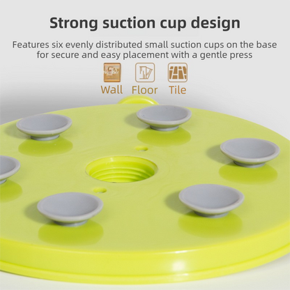 Blue 3-in-1 Interactive Pet Slow Feeder Lick Mat – Cage, Wall or Floor Mount