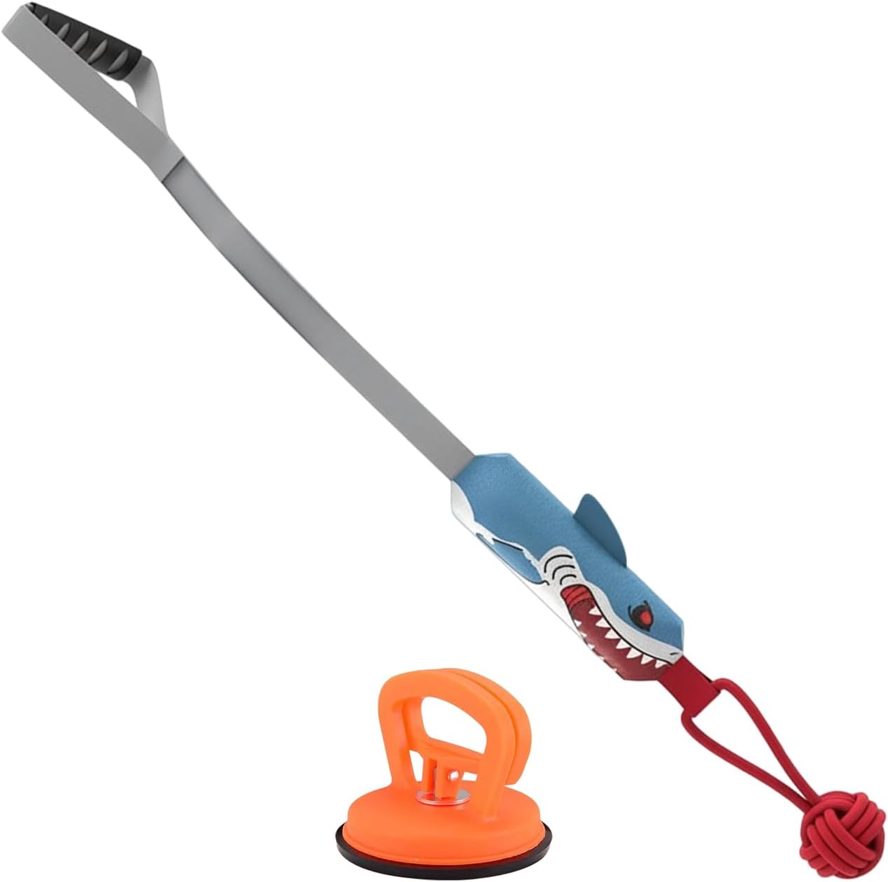 Shark-Shaped Tug-of-War Dog Toy with Suction Cup & Chew Rope