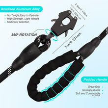 Black High Strength Nylon Rope Dog Leash – 1.5M with Frog Clip