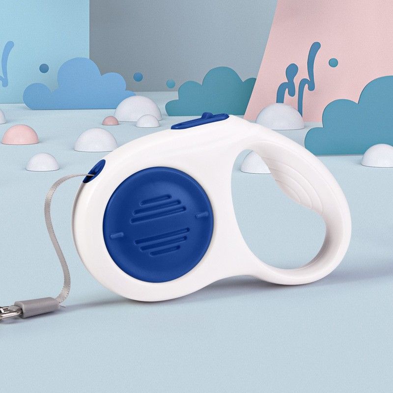 Blue Retractable Dog Leash – 5M Extendable Lead with Brake Lock