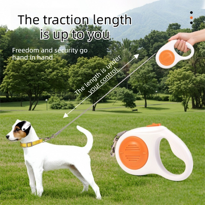Blue Retractable Dog Leash – 5M Extendable Lead with Brake Lock