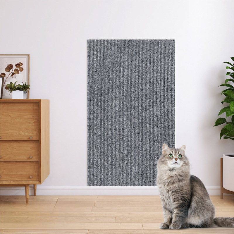 Self-Adhesive Cat Scratching Mat – Grey 60 × 100cm