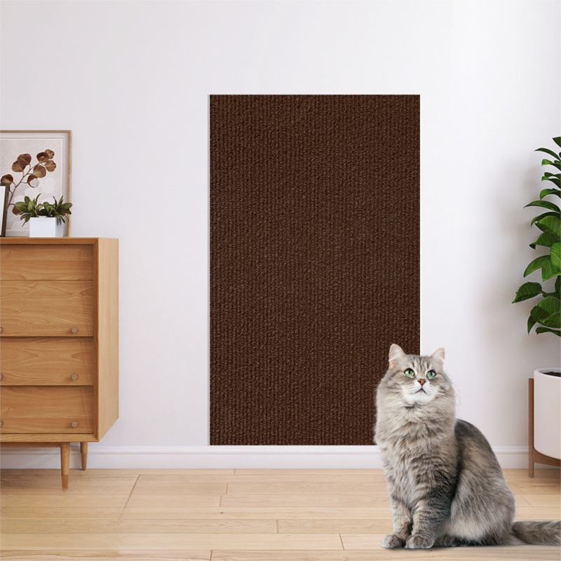 Self-Adhesive Cat Scratching Mat – Brown 60 × 100cm