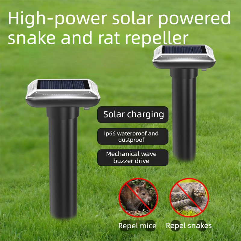 Solar Snake & Rodent Deterrent Stake – Green