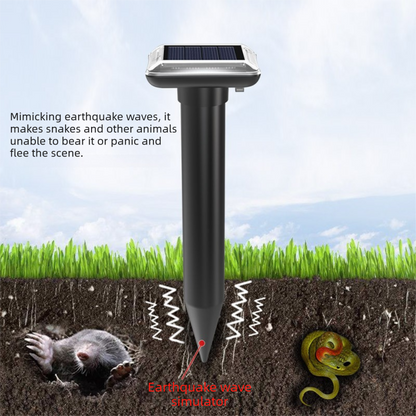 Solar Snake & Rodent Deterrent Stake – Green