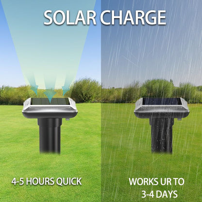 Solar Snake & Rodent Deterrent Stake – Green