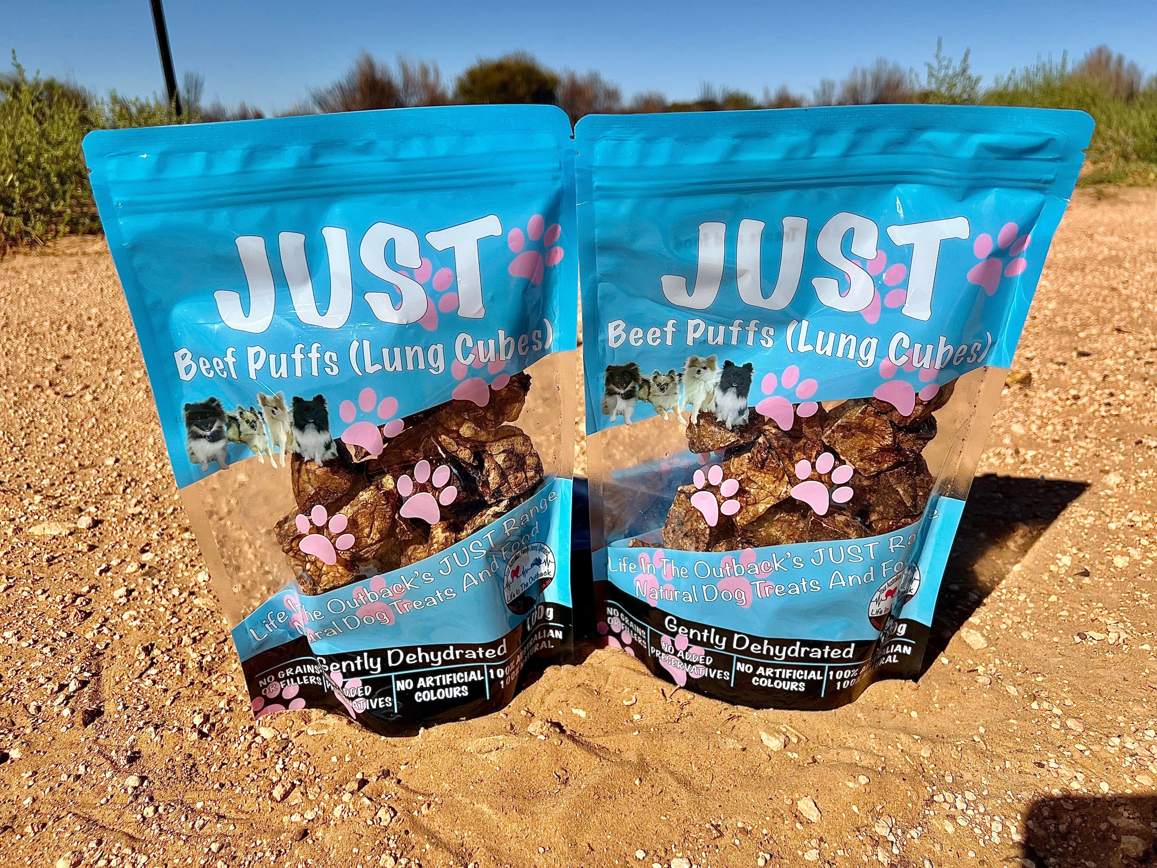 Beef Lung Cubes Dog Treats – 100% Australian
