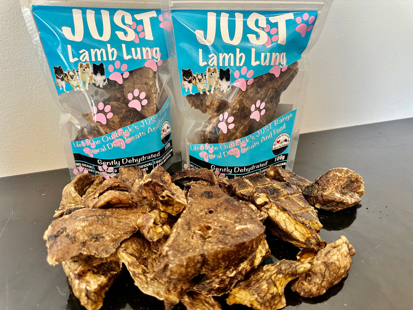 Lamb Lung Dog Treats 50g – 100% Australian