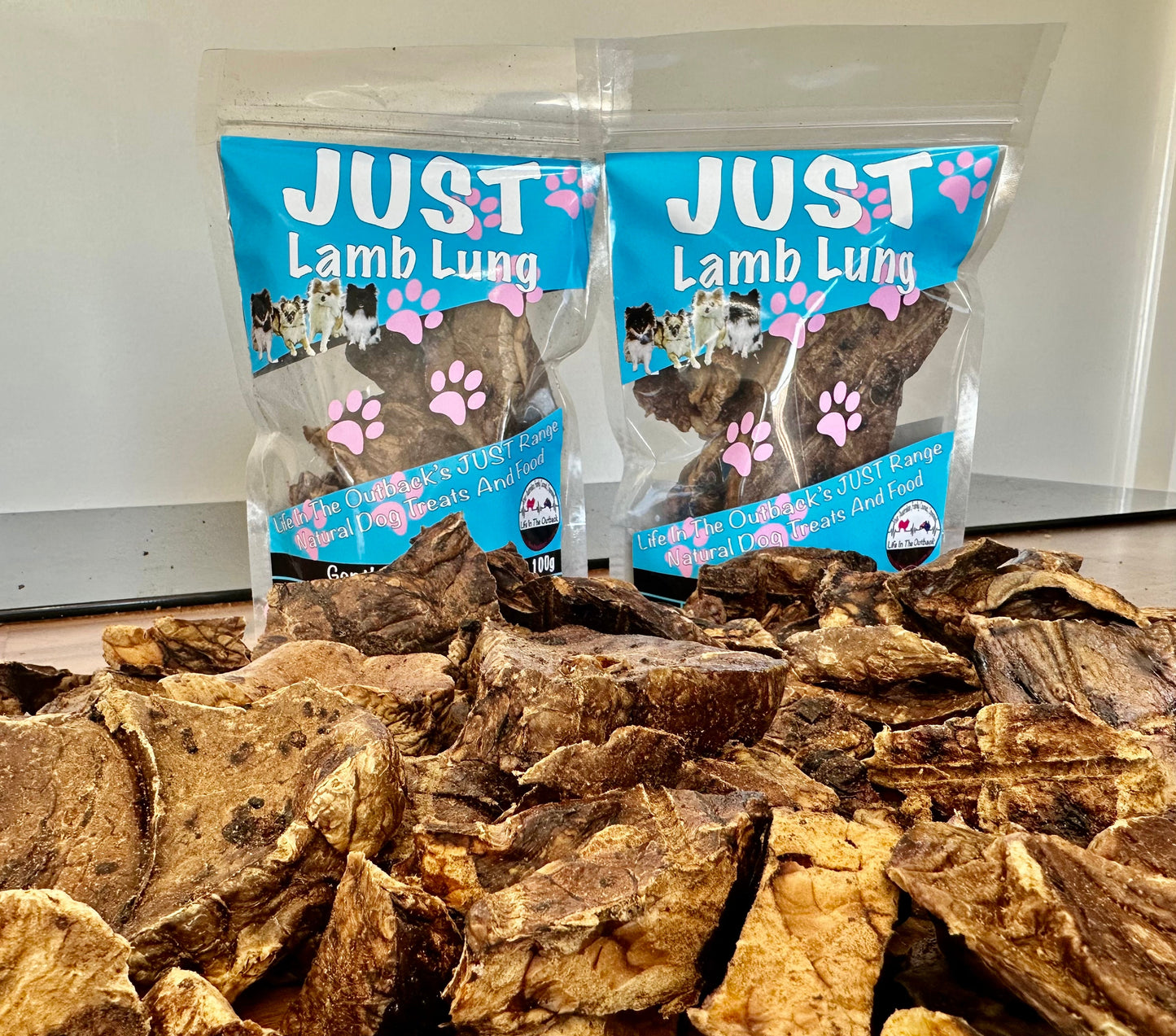 Lamb Lung Dog Treats 50g – 100% Australian