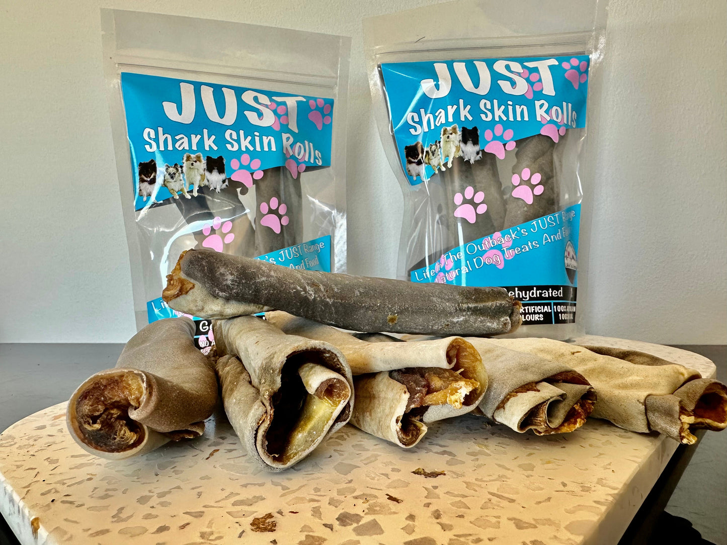 Shark Skin Rolls Dog Chews – 100% Australian