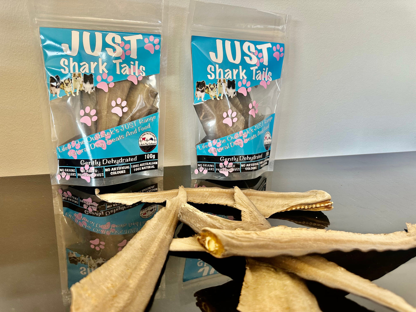 Shark Tail Dog Chews – 100% Australian