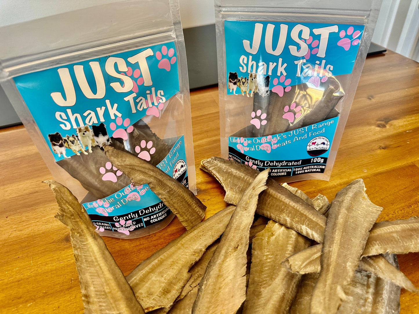 Shark Tail Dog Chews – 100% Australian