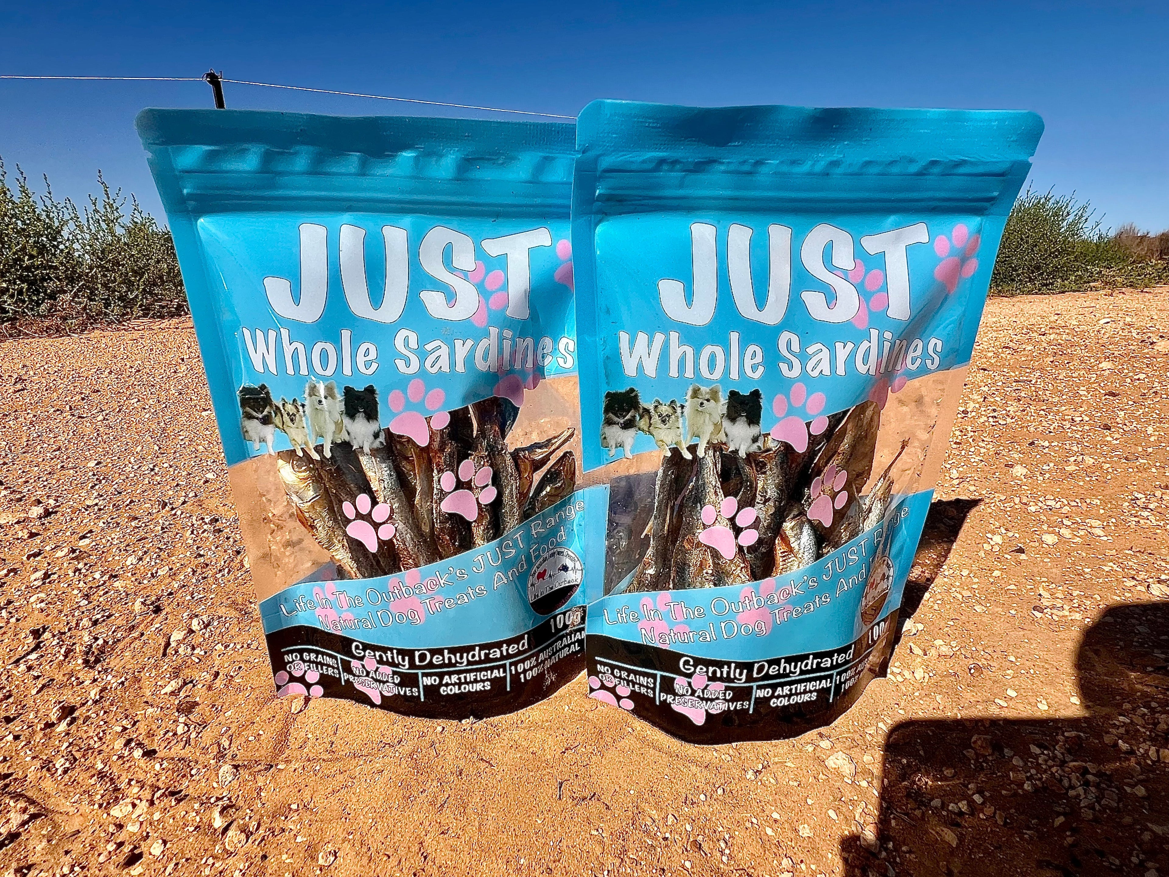 Whole Sardine Dog Treats – 100% Australian