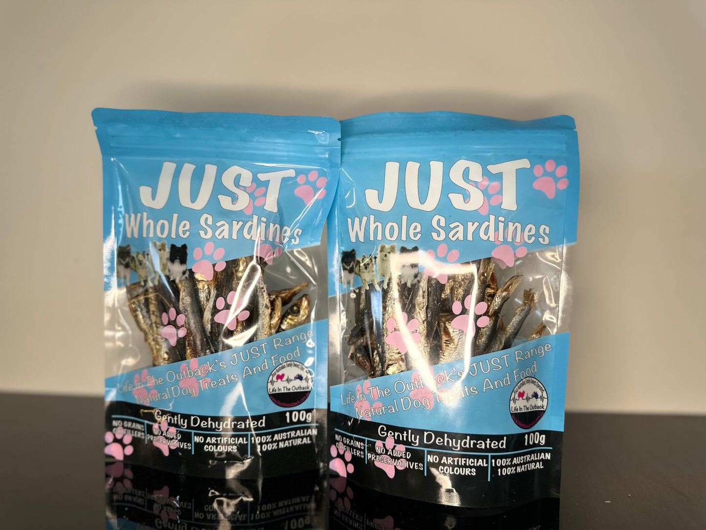 Whole Sardine Dog Treats – 100% Australian